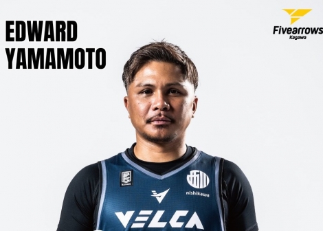 Yamamoto Edward signs with Kagawa Five Arrows